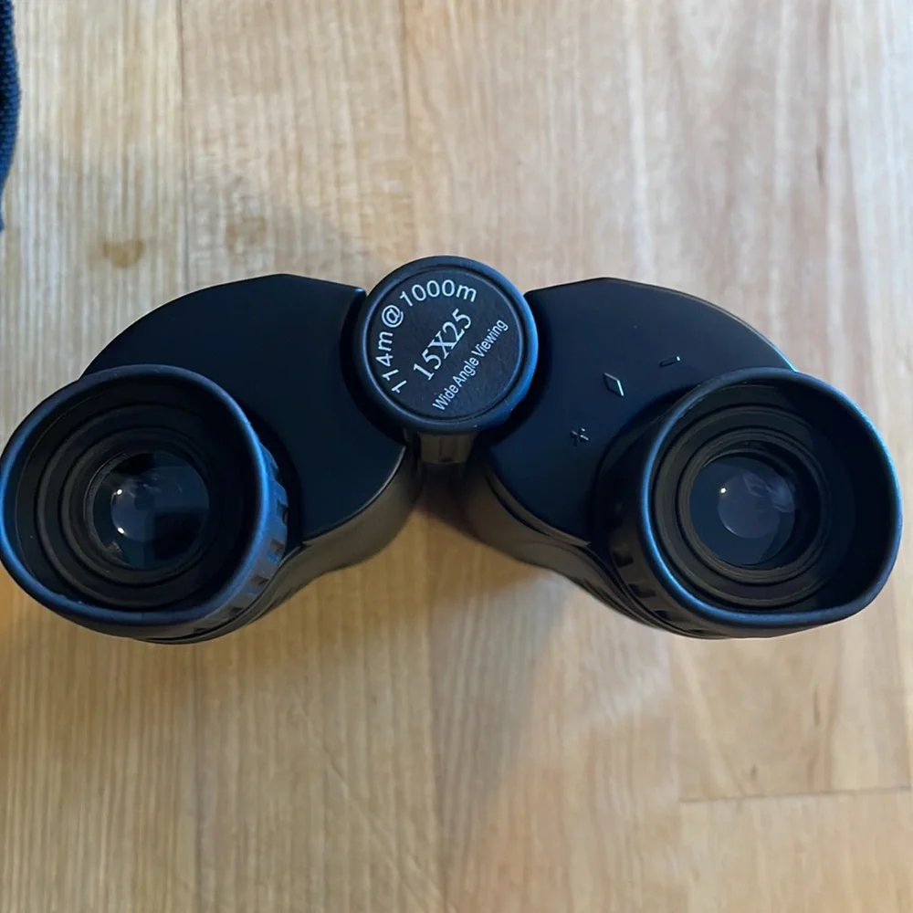 15x25 Binoculars. New. Great for hunting or sports.
